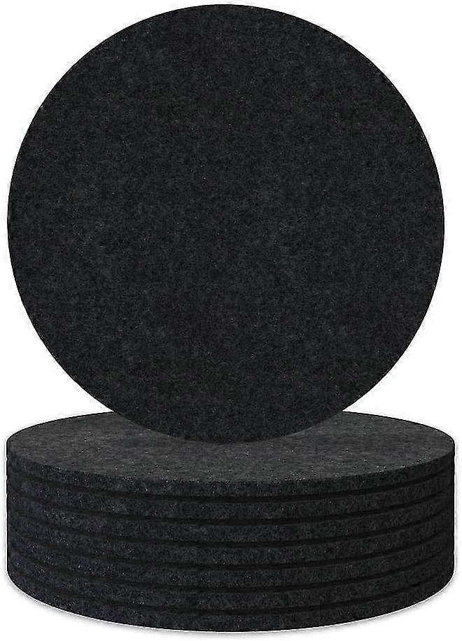 8-Pack Absorbent Felt Drink Coasters, Waterproof Table Protectors