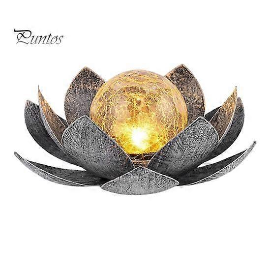 Solar Powered Lotus Light Automatic On/Off IP55 Waterproof Wireless Design Solar Garden Lamp Lawn Patio Outdoor Decoration