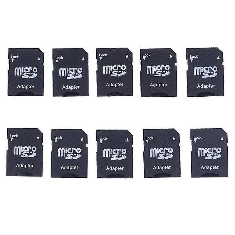 2025 10Pcs Microsd Mini TF Card Reader Micro SD to SD Memory Card Adapter Converter