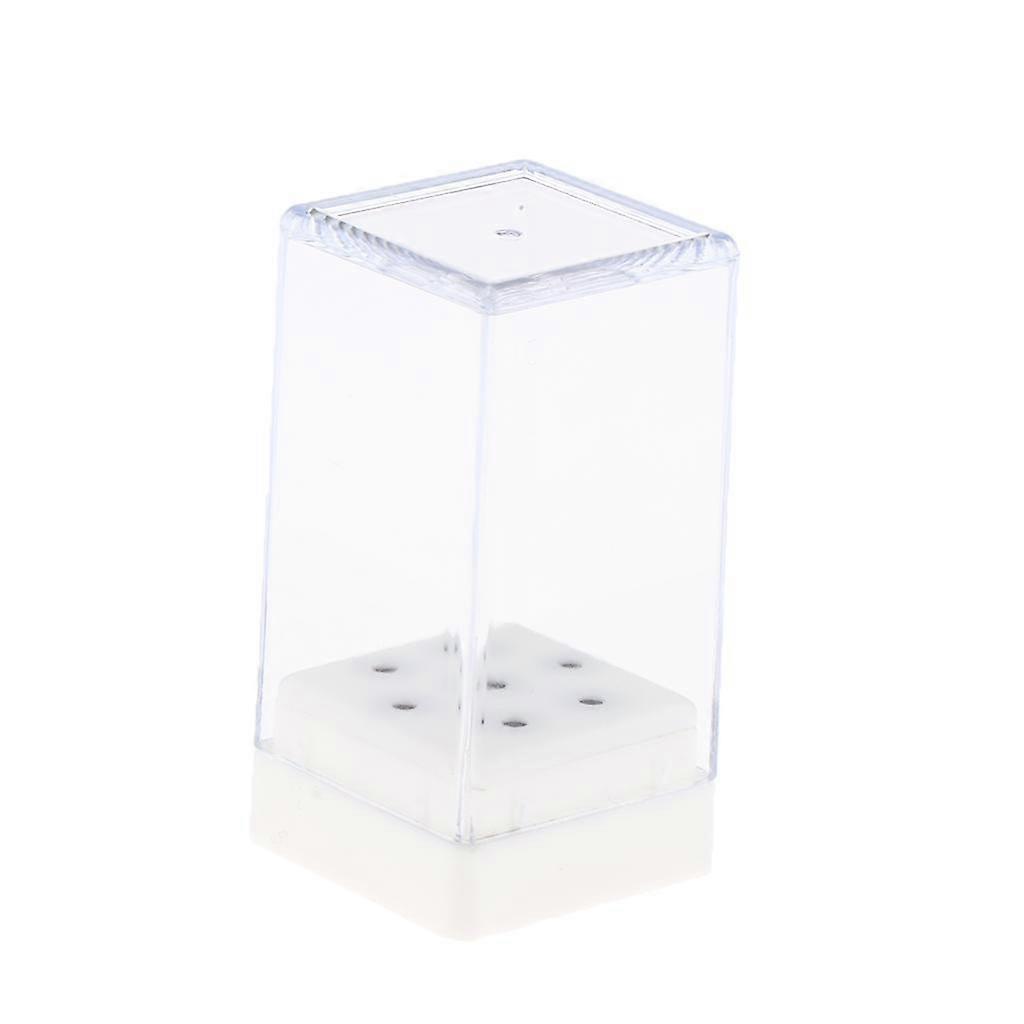 Nagelbohrer Box Display Aufbewahrungskoffer Container Ständer Maniküre Kunst Werkzeug -