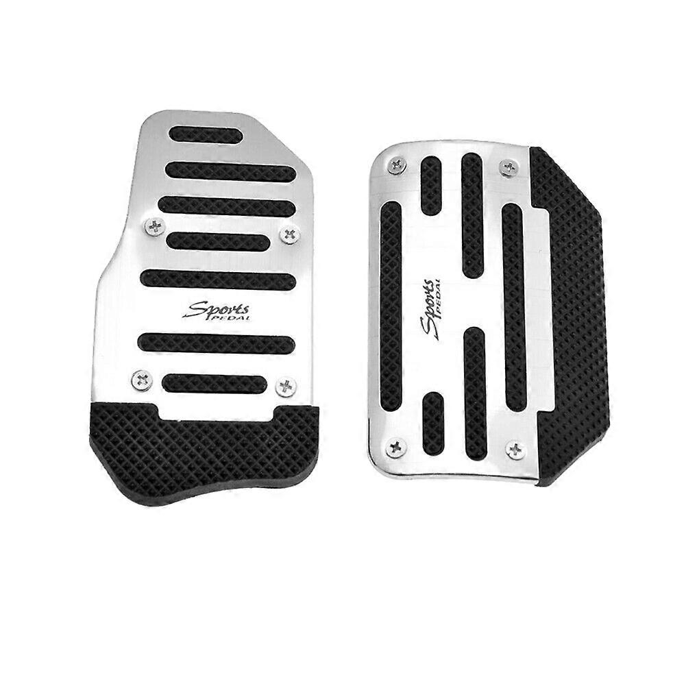 2Pcs Gas Accelerator Pedal and Brake Pedal Cover Foot Pad Non-Slip for Universal Automatic miss