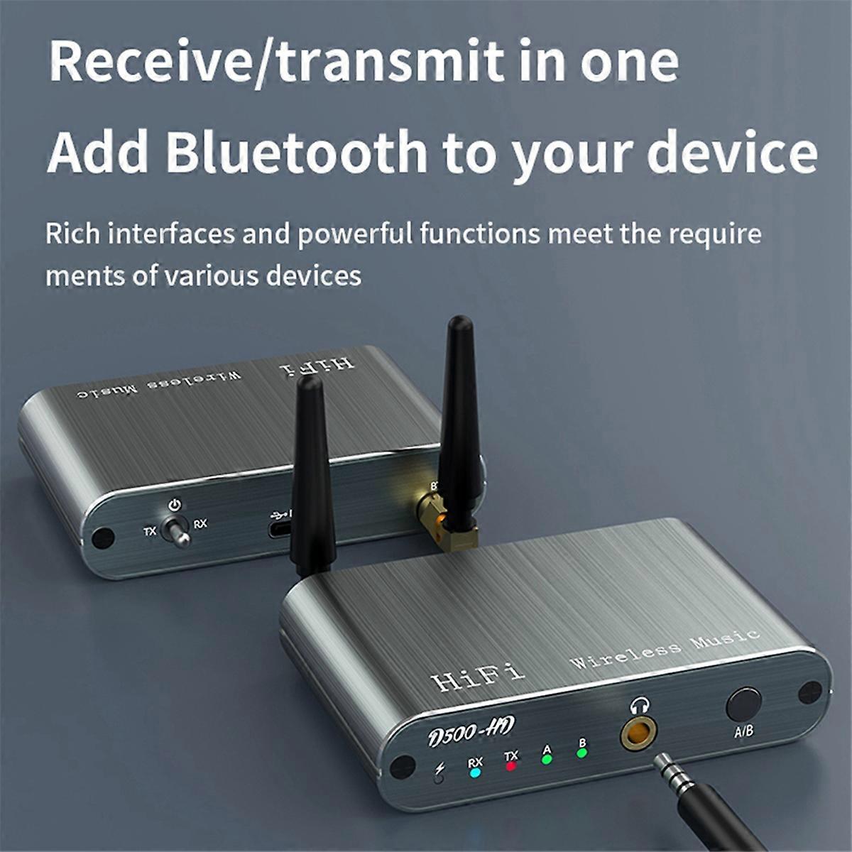2-In-1 Bluetooth HIFI Wireless Receiver mitter One Tow Two Speaker Phone Support -HD/LL Receive