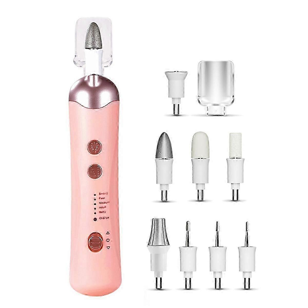 Electric Nail File Set Electric Manicure Tool Multi Function Silent Manicure Tool Cordless for Thic