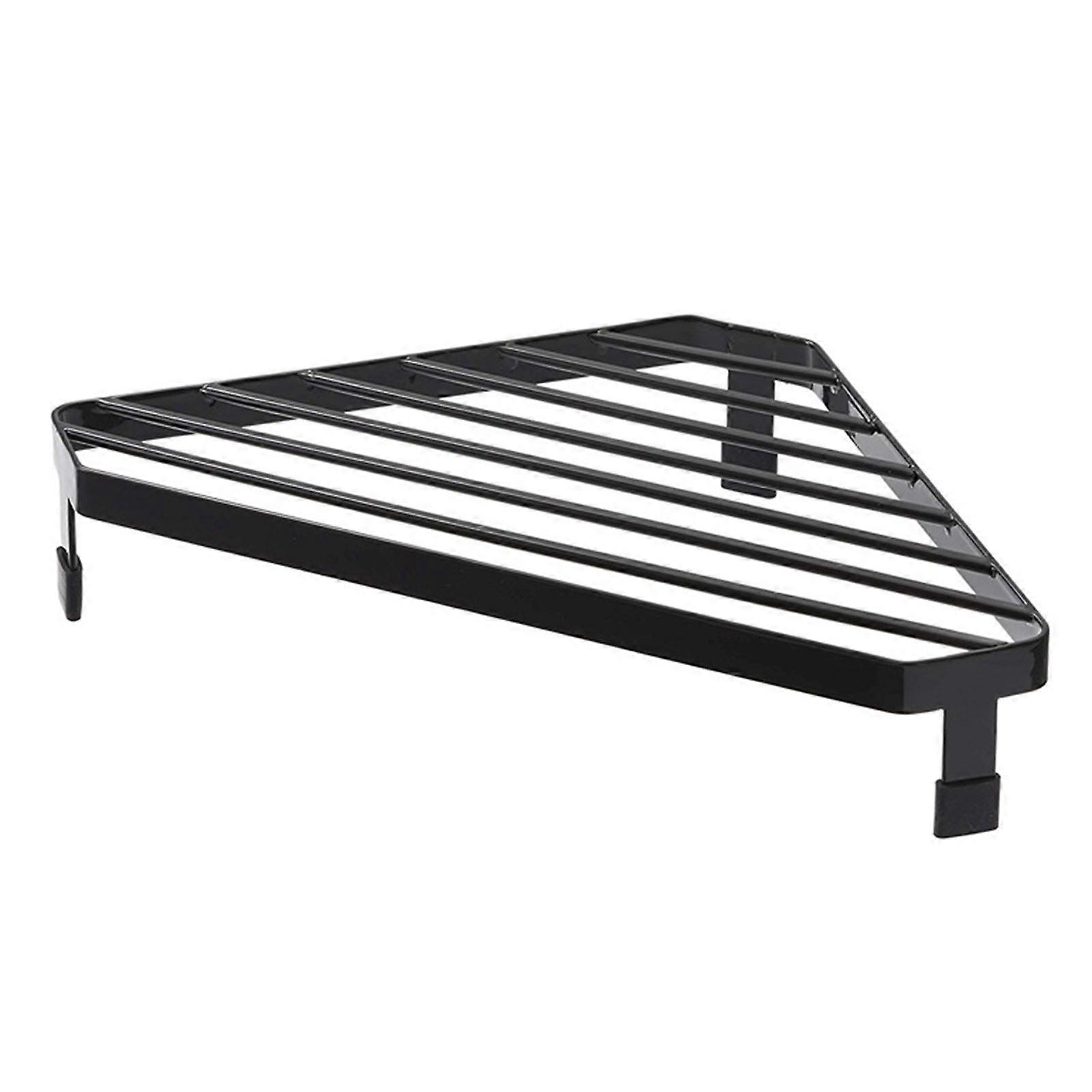 Triangular Countertop Shelf Metal Iron Corner Organizer Multifunction Kitchen Bathroom Drying Rack Space Saving Storage