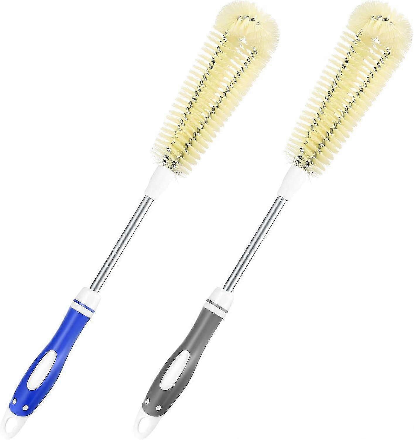 2 Pcs Bottle Cleaning Brushes, Water Bottle Brushes 17 Inches + 12 Inches,water Bottle Cleaner Scrubber Brushes Flexible
