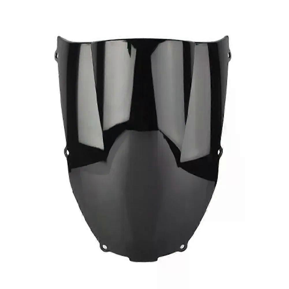 con Motorcycle screen Double Bubble Windshield Deflector Protector WindScreen For Kawasaki Ninja ZX6R ZX-6R 2000 2001 2002