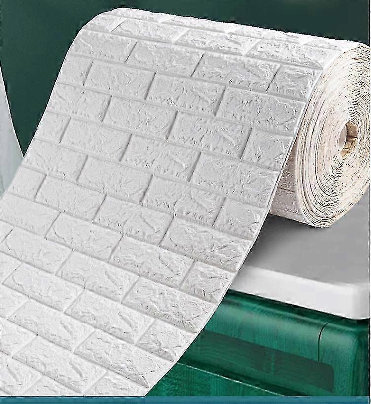 ورق حائط ثلاثي الأبعاد ذاتي اللصق بطول 10 أمتار، ملصقات حائط من الطوب المقاوم للماء، ديكور جداري لغرفة المعيشة والمنزل