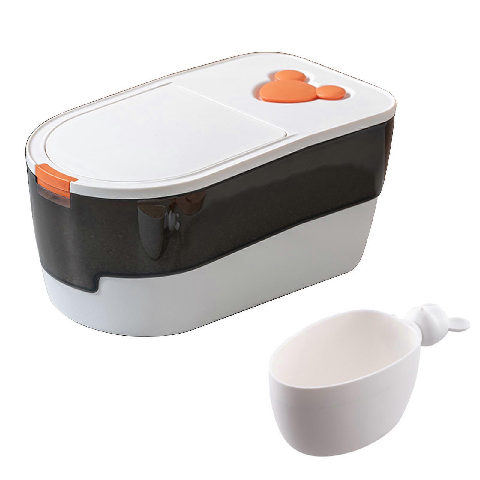 5kg 10kg κουβά ρυζιού Insect-Proof Moisture-Proof Flour Cylinder B, σφραγισμένο βάζο για τη δεξαμενή Αποθήκευση κουζινών εμπορευματοκιβωτίων ρυζιού B M πορτοκαλί
