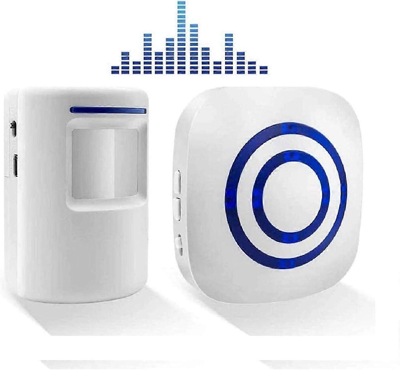 Wireless Door Chime Kit 1 Receiver and 1 Motion Detector Sensor