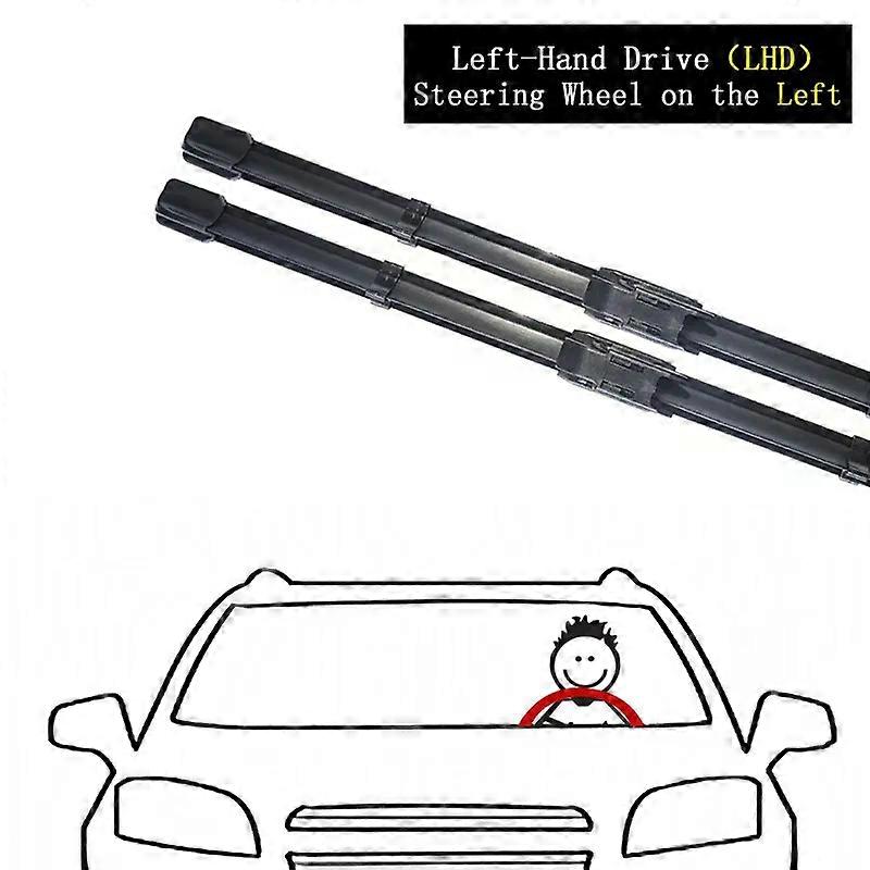 For For Renault Clio Lutecia 5 V BF 2020 2021 2022 2023 Car Front Wiper Blades Window Windshield Windscreen Brushes Cutter Cleaning