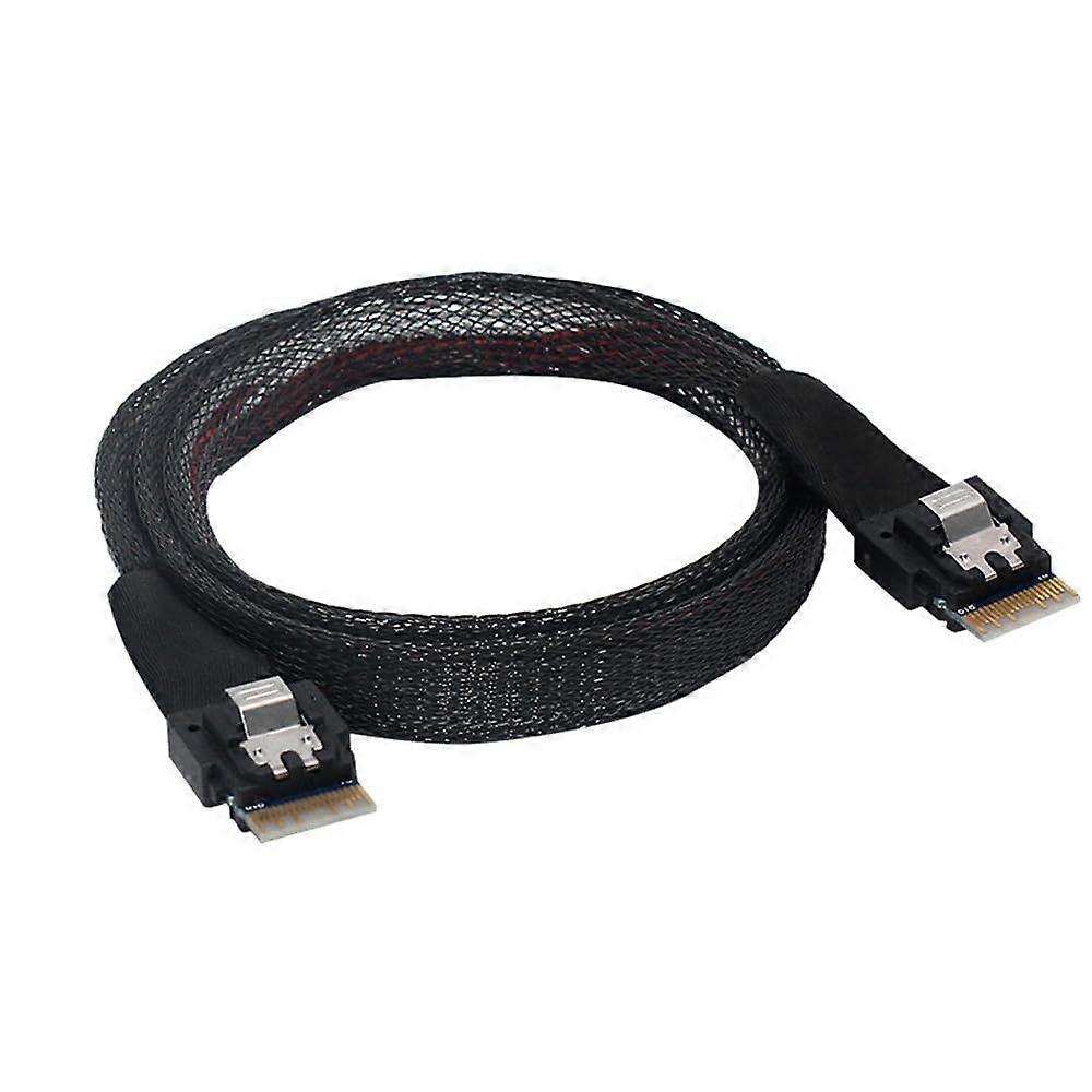 0.8m Slim SAS SFF-8654 4i 38P Server Motherboard Backplane Cable for Computer Hard Disk