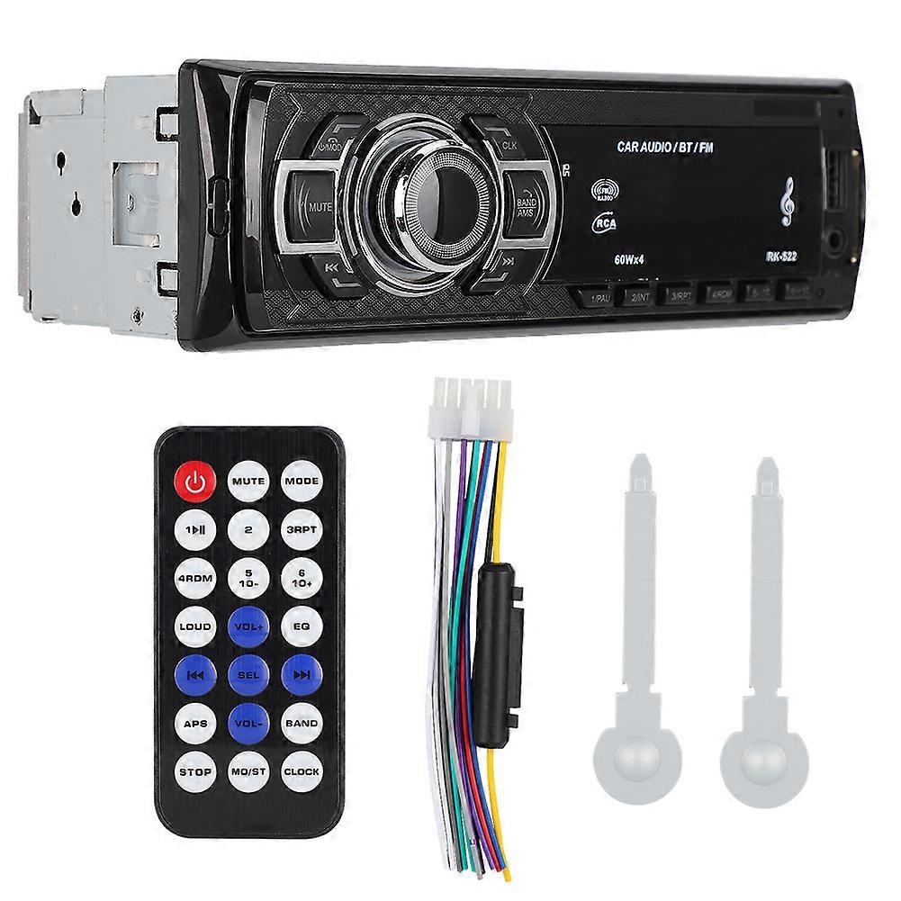 RK-522 Bluetooth Car MP3 Card Reader FM Transmitter Audio Player with Detachable Panel