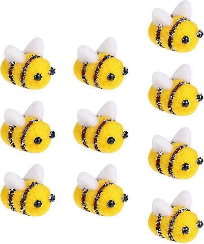 20 הרגיש דבורה מיני מלאכת יד דבורה קראפט כדורים דבורה פום פום DIY קישוטי מלאכה BSA