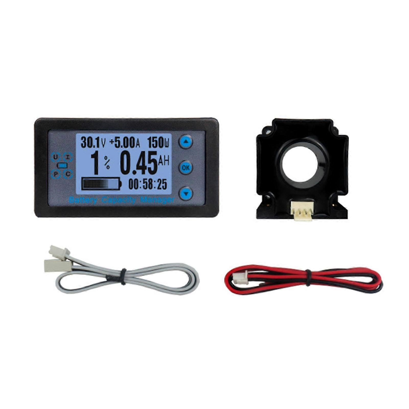 Battery Monitoring Accurate Tester 100A Capacity Indicator Multifunctional Battery Meter Easy to Use Battery Monitoring