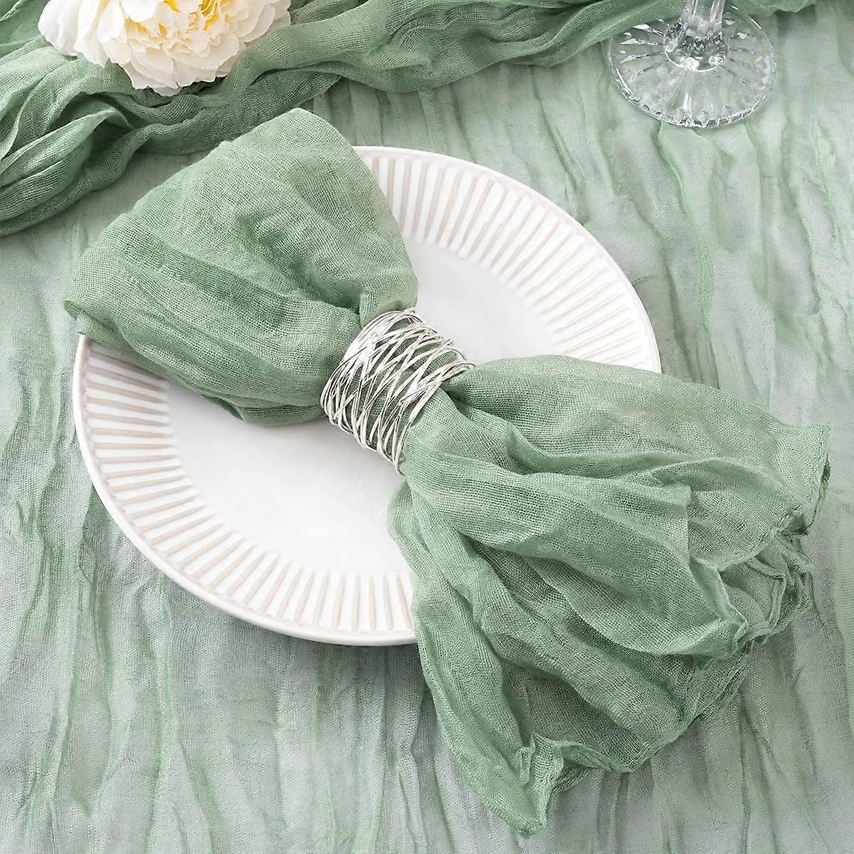 50 packs of sage green cheese napk Spring Easter Easter Cloth Napkin 50 Boho Cotton Set