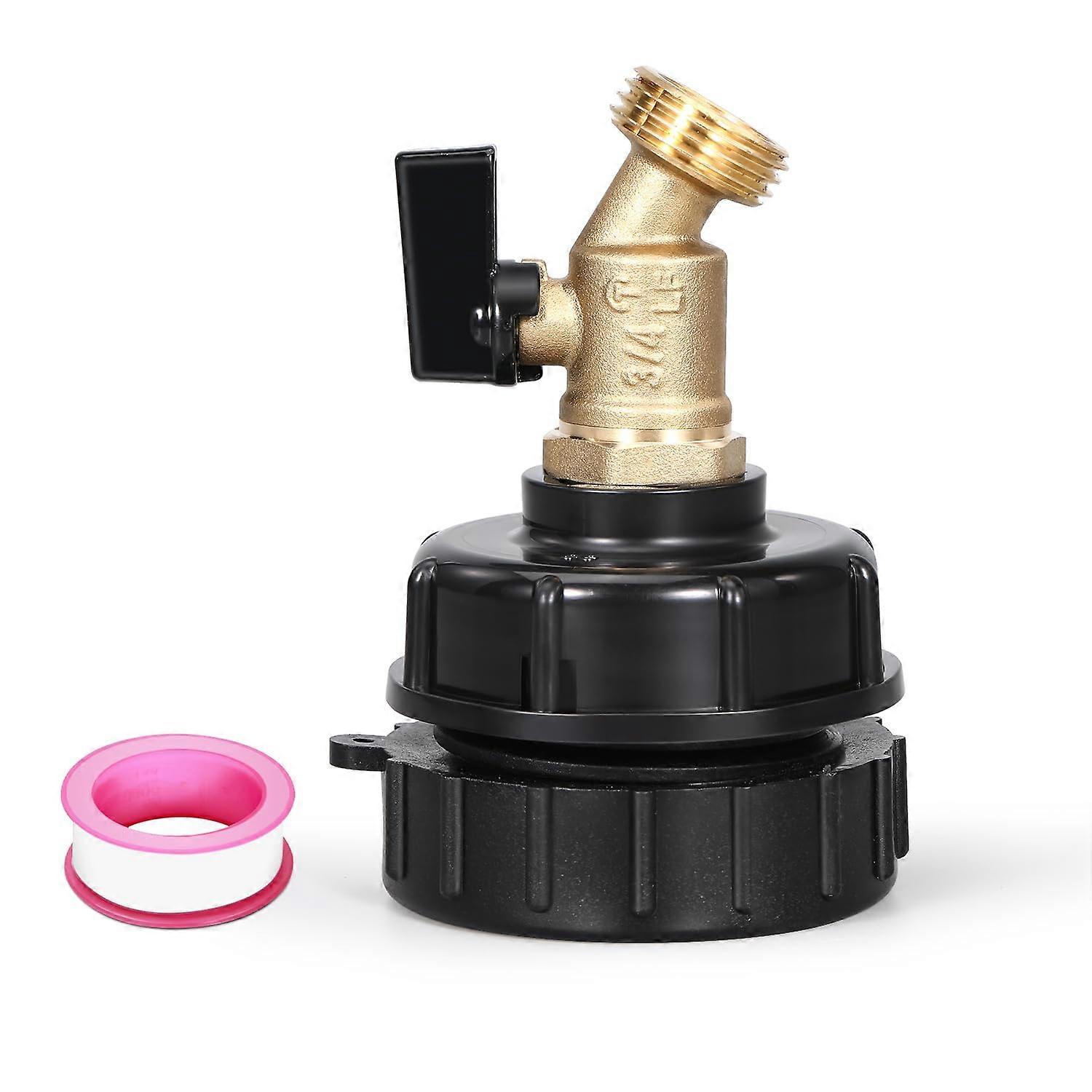 IBC Tote Adapter, 275-330 Gallon IBC Tote Conconders Hose Hose Hose Hose Hose Hose Hose Valve Valve Vehicle (2.44 inch Thin Threads 3/4inc)