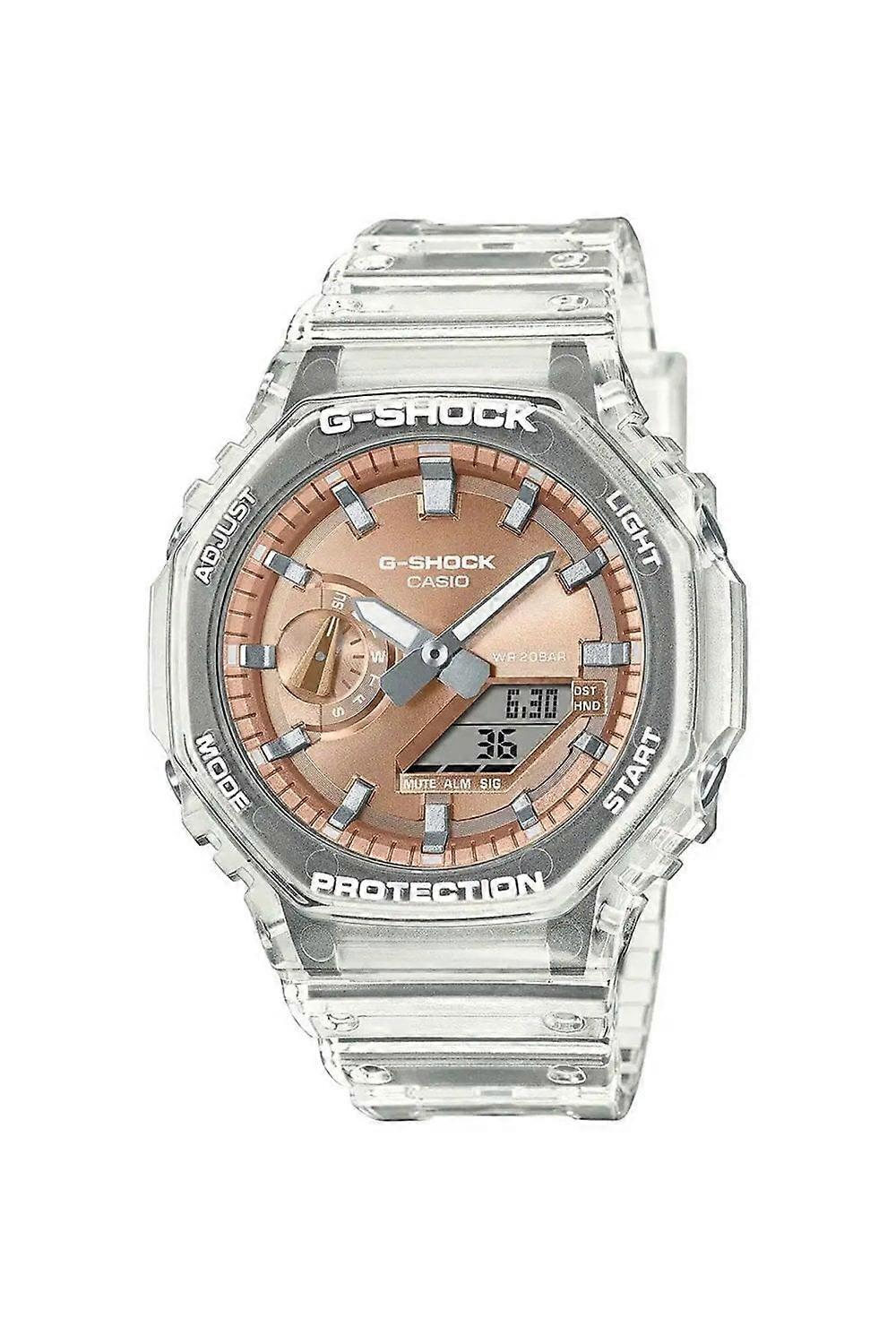 Men's Casio Gents Metallic Dial Series Rose Gold G-Shock Watch GA-2100BM-7A5ER