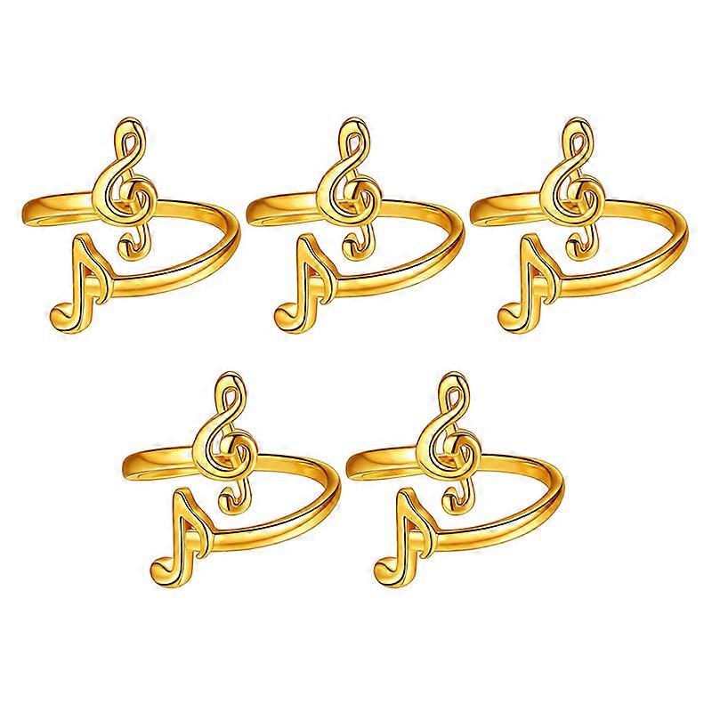 Modern And Versatile Musical Notebook Of Musical Notes For Music Lovers. Adjustable Ring With Opening For Both Men And Women
