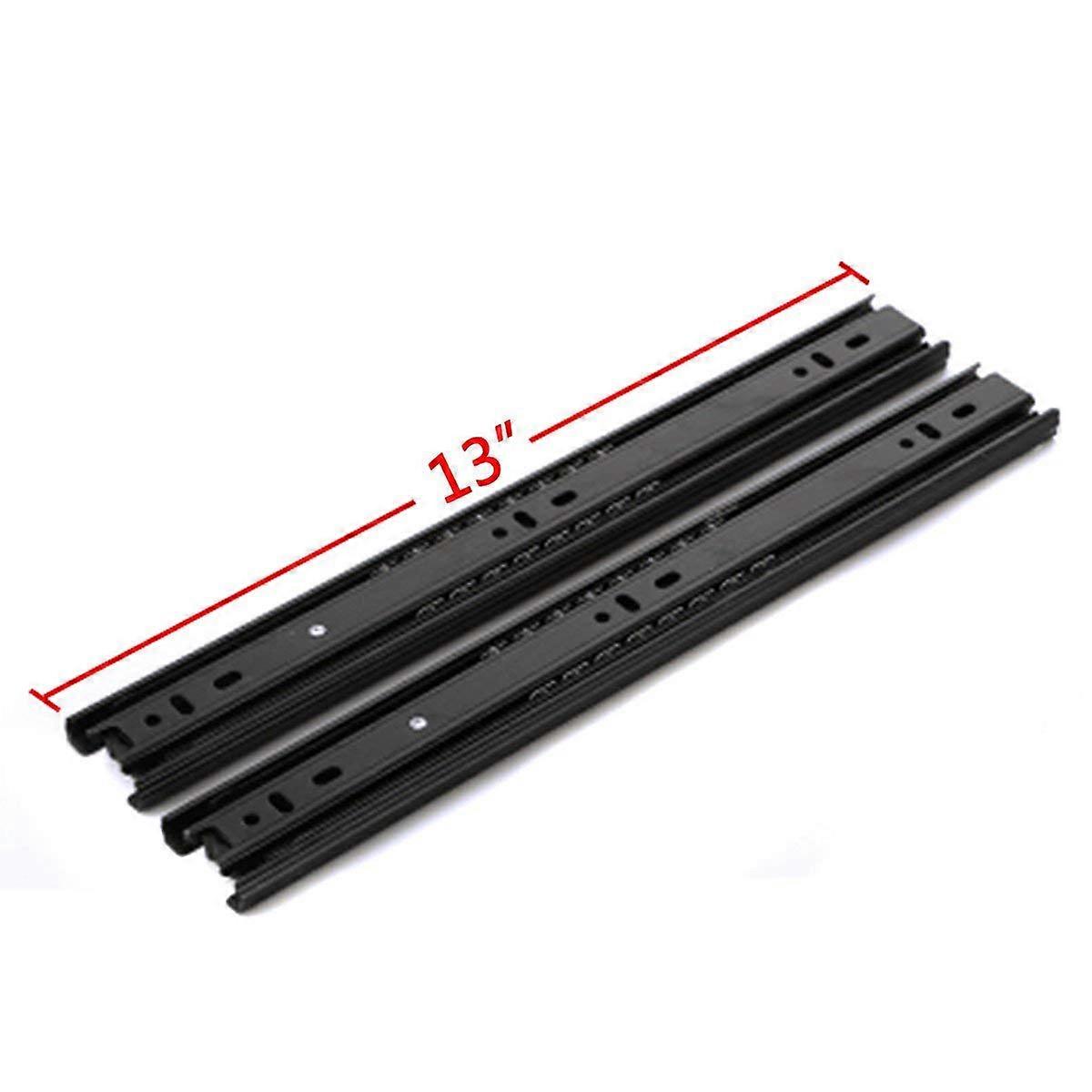 Drawer Slides 13 Inch Ball Bearing Full Extension 3 Section Slide Track for Cabinet, 2 Pack