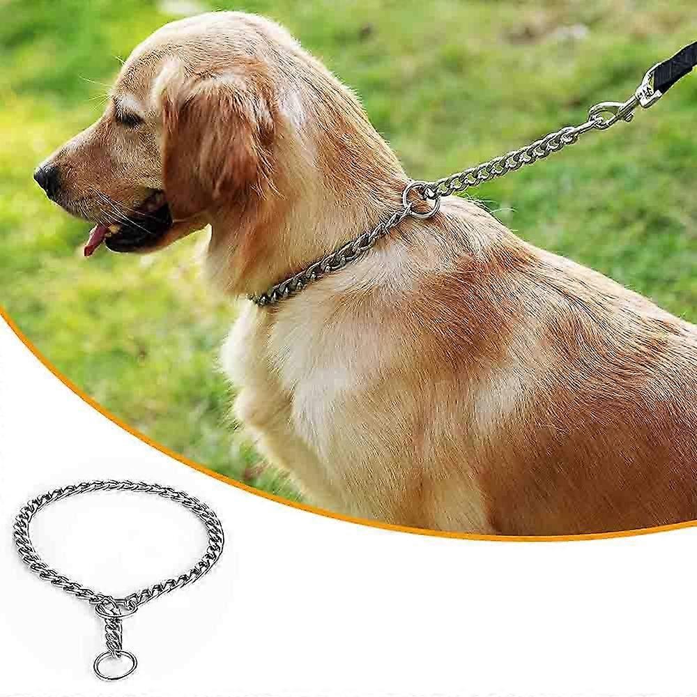 Dog Chain Collars Strong Metal Dog Choker/ Iron No Pull Pet Collar