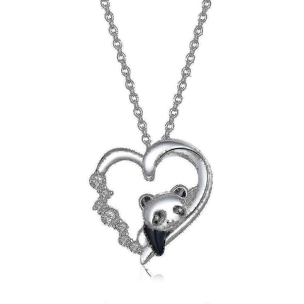 Panda Love S925 Collar de Plata