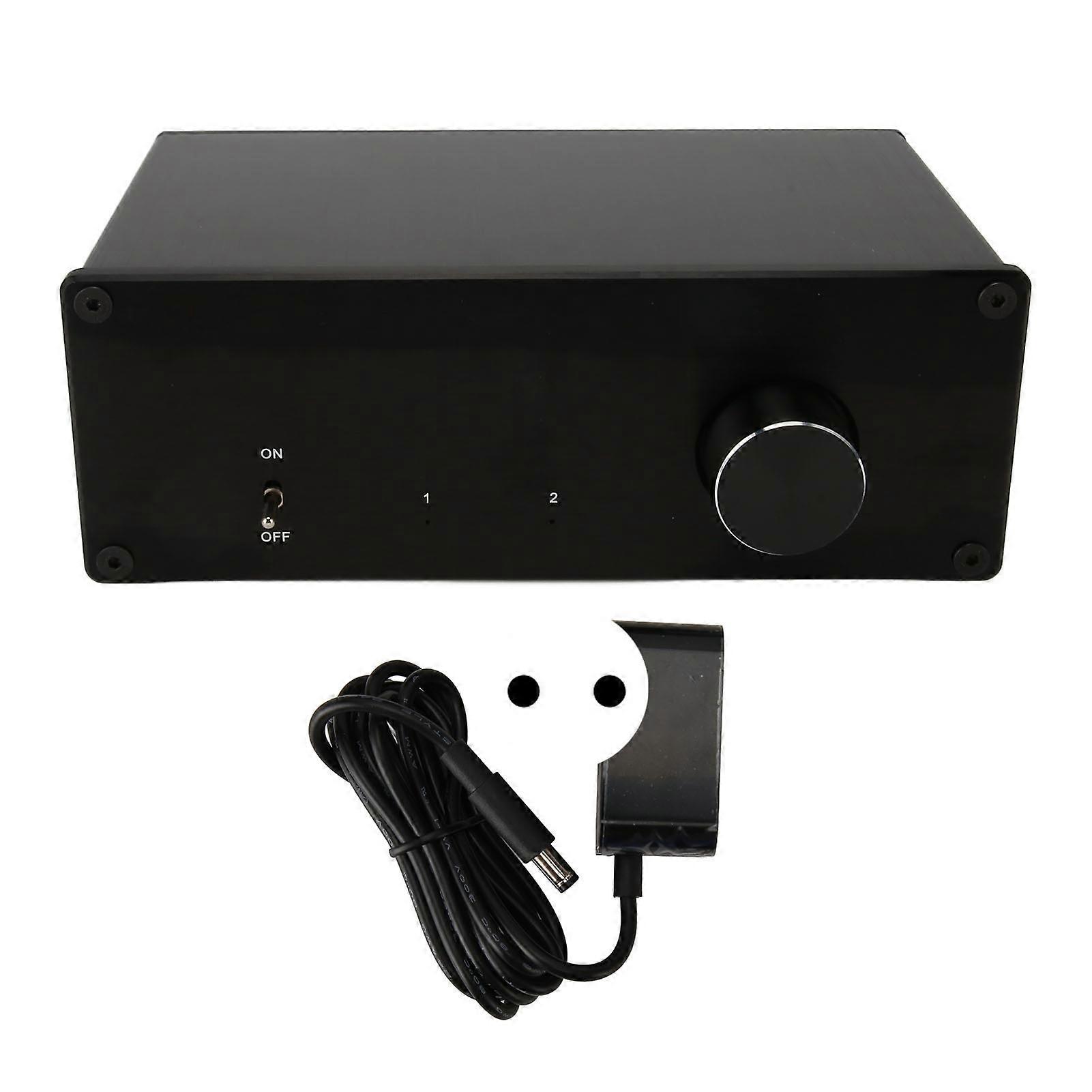 Passive Speaker 1 in 2 Or 2 in 1 Out Lossless HiFi Amplifier Selector Switcher 100‑240V EU Plug