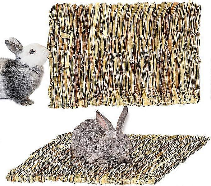 מחצלות דשא ארנב, רפידות רצפת עשב ים ארוגים בעבודת יד וצעצועים רב תכליתיים, מגן על רגליים רגישות