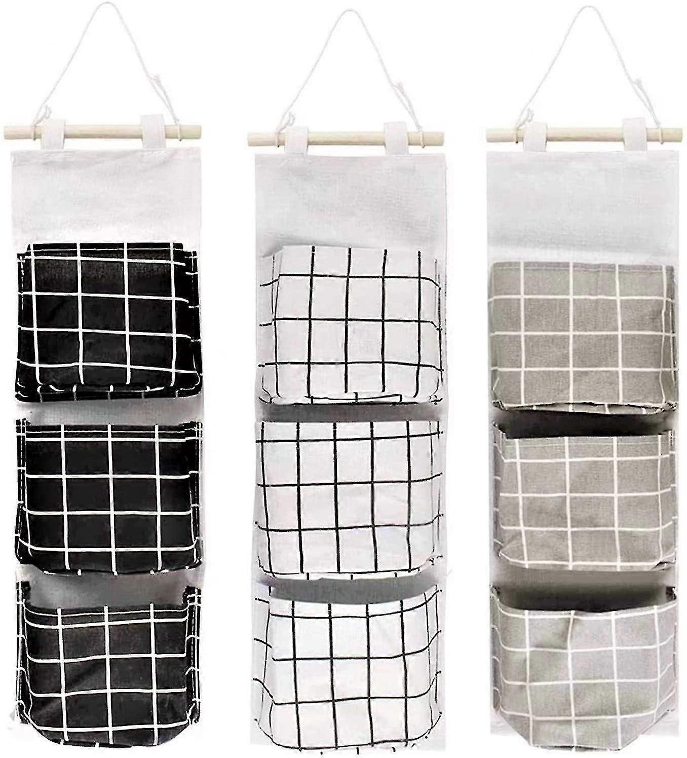 3 Pieces Stora Bag, 60 X 20cm 3 Layer Stackable Hanging Bag -