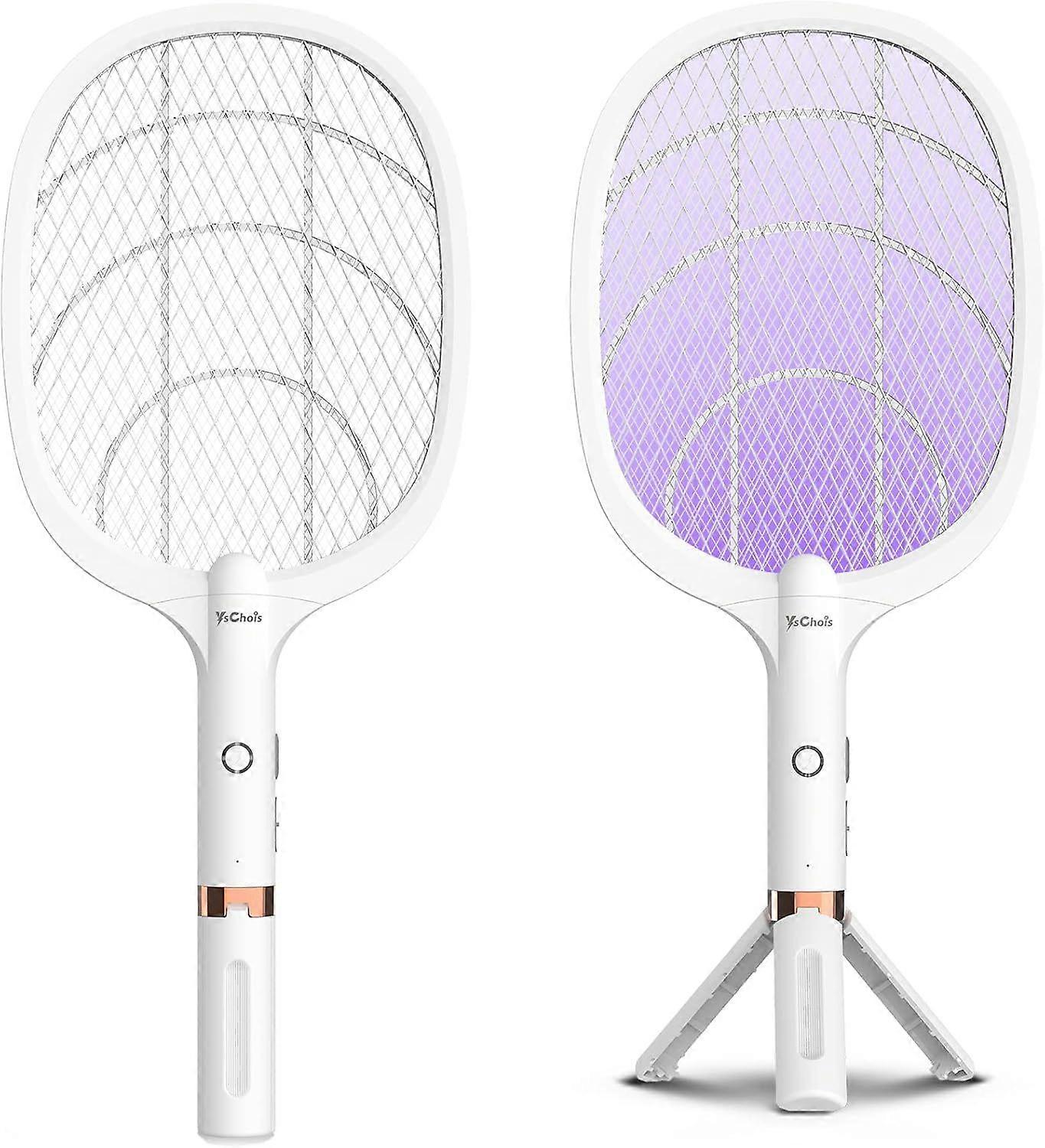 2025 Latest Model Electric Fly Swatter Racket, Rechargeable Fly Zapper - 4000