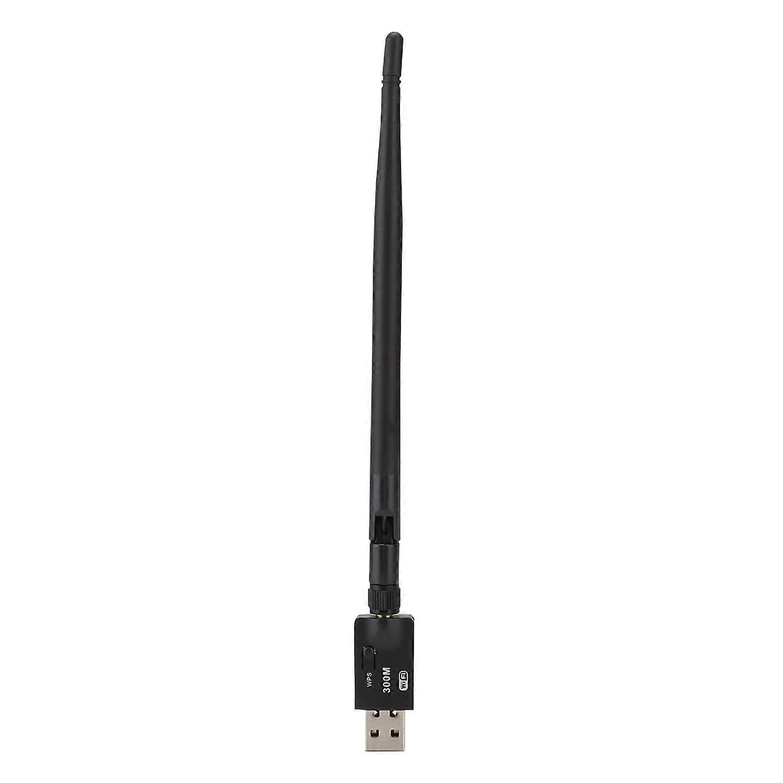 300M Single Antenna USB2.0 Wireless Network Interface Card 2.4GHz NIC for Desktop Laptop