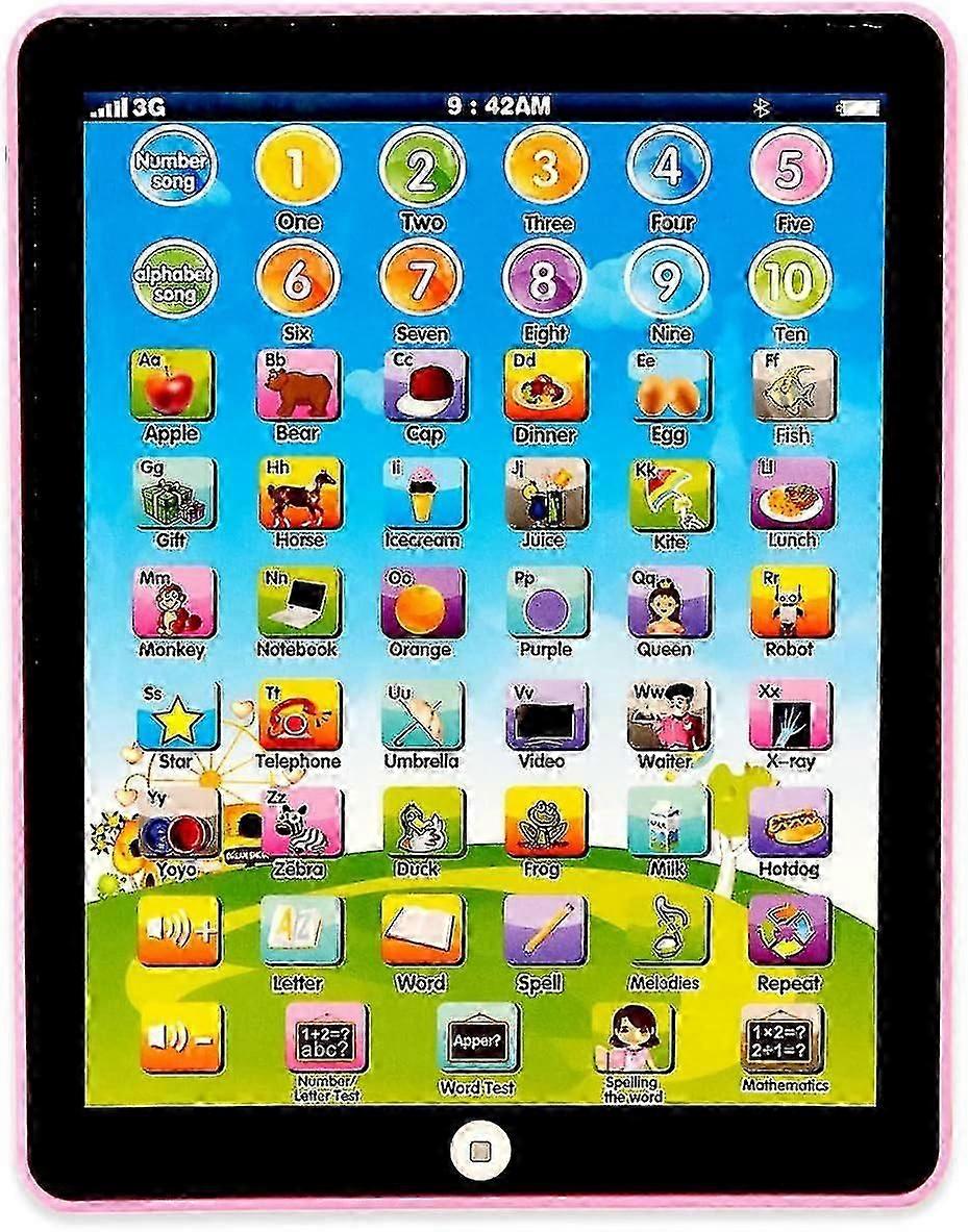 تابلت الاطفال - لوحة التعلم ، مع 6 ألعاب لتعلم الموسيقى //تعلم الحروف / الرهان ، قرص تعليمي للأطفال للبنين والبنات 3 حتى\u2026 -