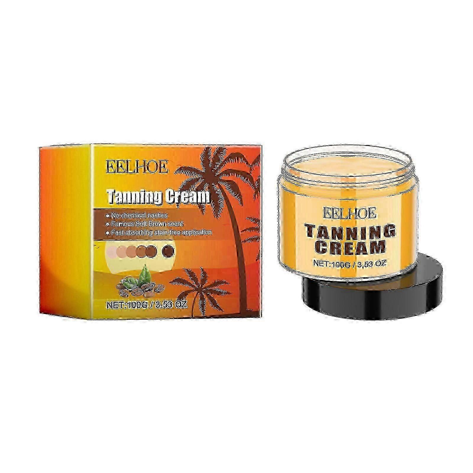 Tanning Cream, Quick Tan Natural Comfort Tan Non-Greasy Moisturizer