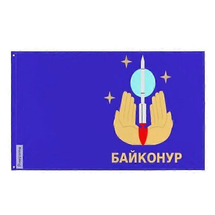 Baikonur Flag – 64 x 96 cm – Polyester – Iron Eyelets – Durable