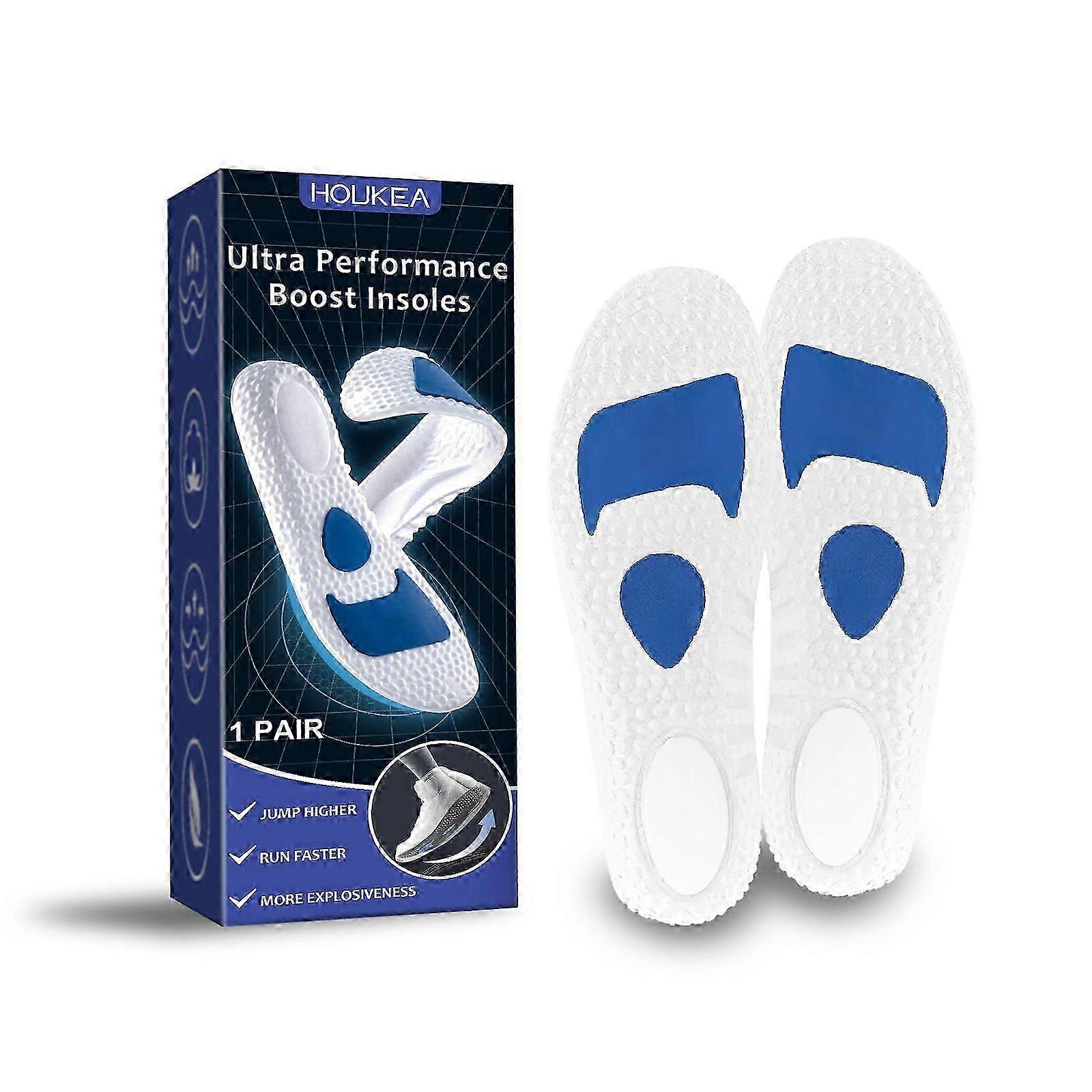 Houkea Sports Insole Soft Comfortable Elastic Insole Outdoor Sports Running Care Insole