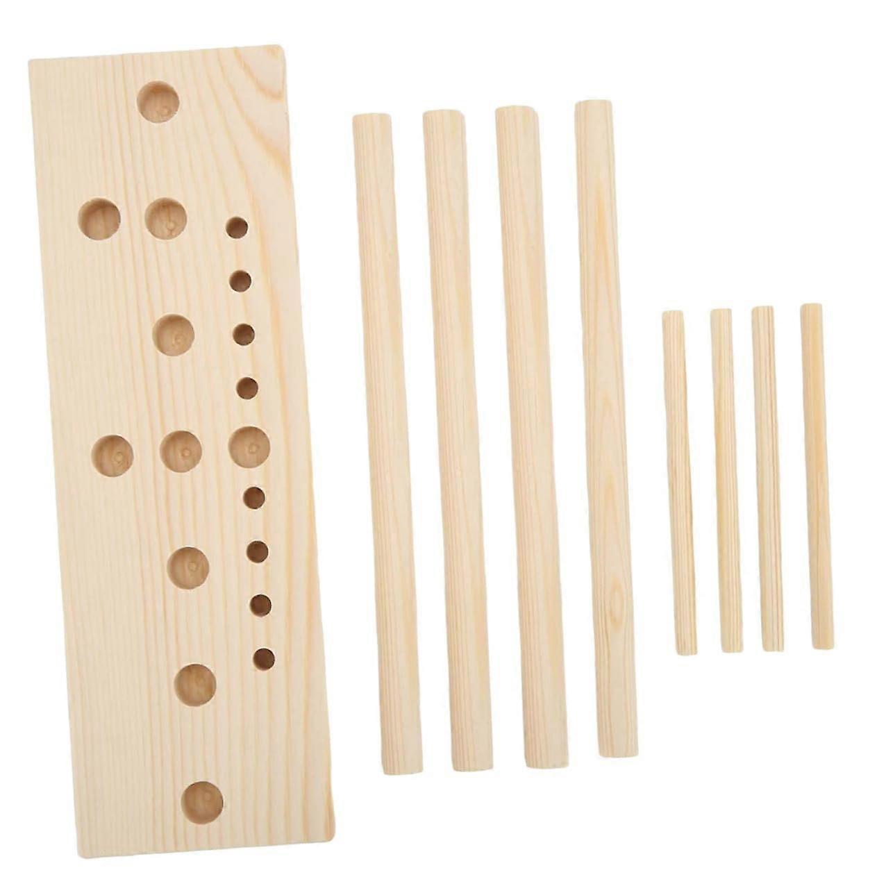 Mini Bow Maker Wooden Tool for DIY Ribbon, Wreath, and Hair Bow Crafts - Easy to Use Craft Supply
