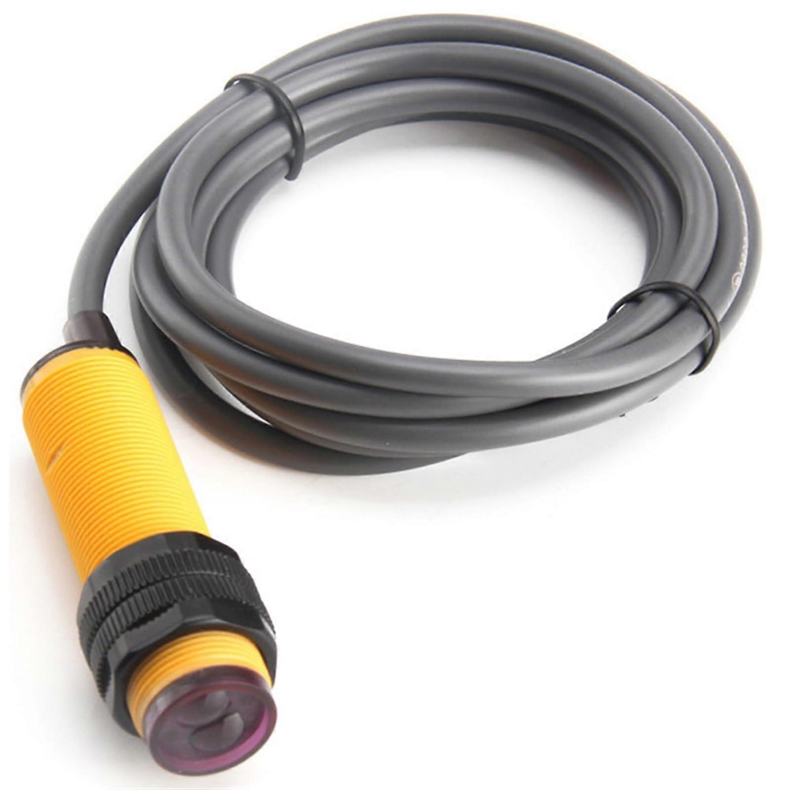 1Pcs Photoelectric Switch Sensor M18 10cm 30cm 10 to 30V DC Diffuse Reflection Proximity Switch Sensor(Sn30cm NPN NO)