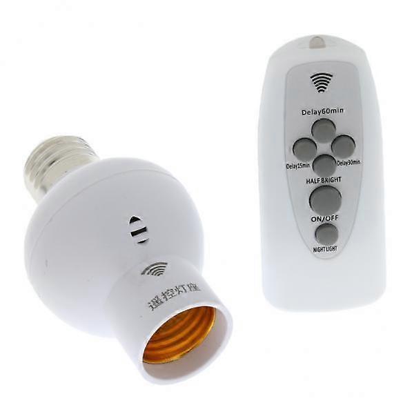 2xDigit Remote Control Lampholder Lampholder E27 Wireless Lampholder Switch for