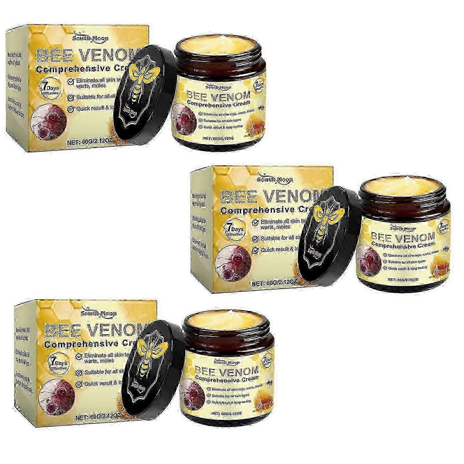 Bee Venom Comprehensive Cream, Anti-Wart Reduces Blemishes, 2025 New Bee Venom Skincare Treatment Cream for All Skin Types