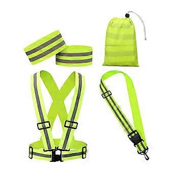 High Visible Reflective Belt Straps Motorcycling Outdoor Safety Running Gear