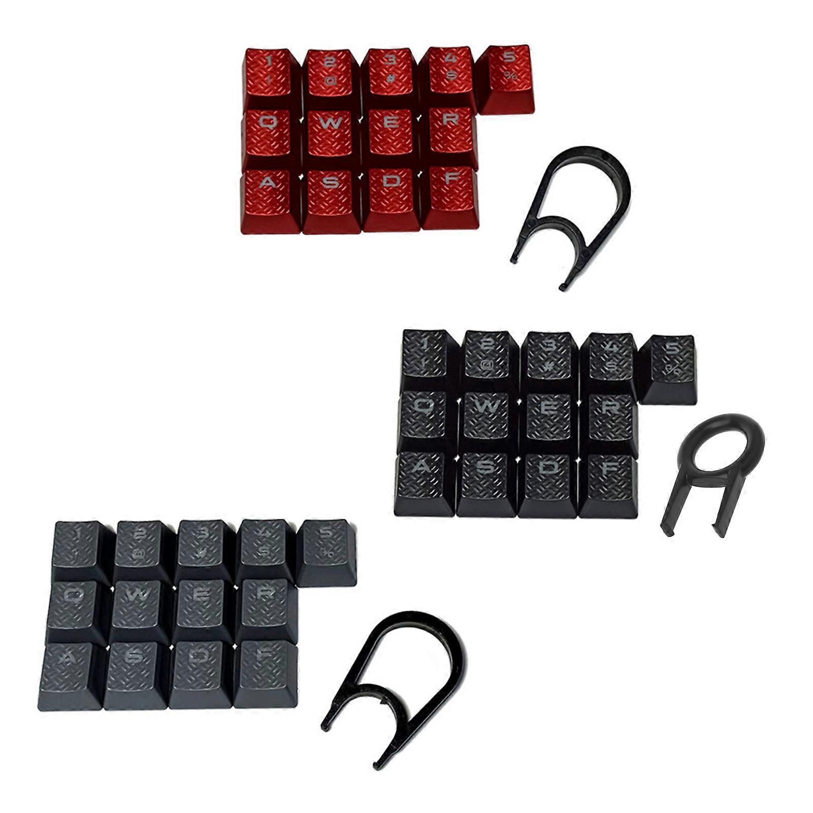 Only Keycap,DIY ABS Backlit Keycap 13 Keycaps Non-slip Texture Keycaps for Mechanical Keyboard Installation OEM Profile GY