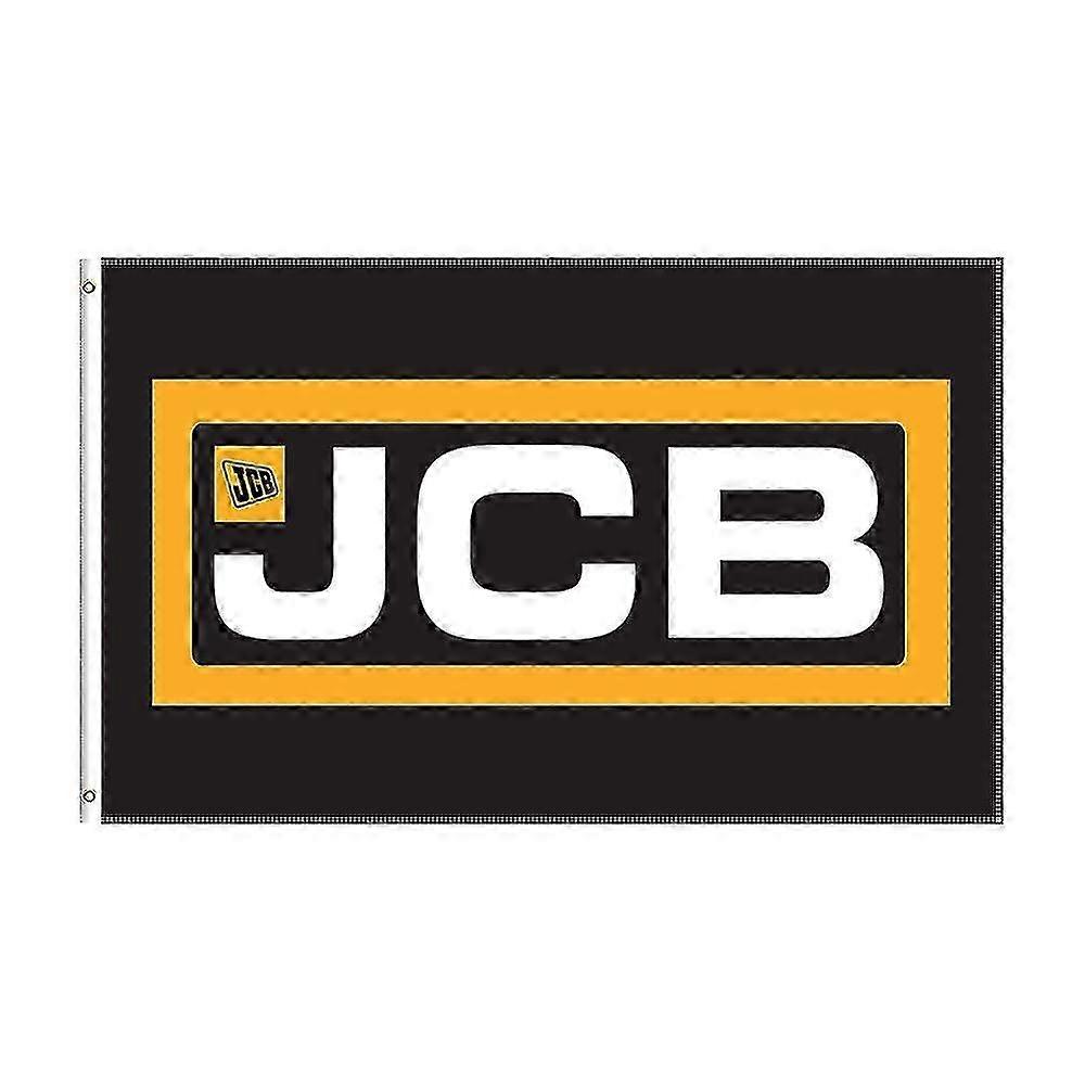 3x5 ft Jcb flagg polyester trykt traktor banner for dekor