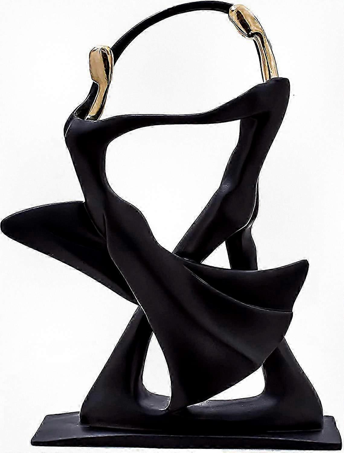 Elegant decorative statue of a dancing couple, ballet dancer figure in modern minimalist style, perfect for home living room decor and offic