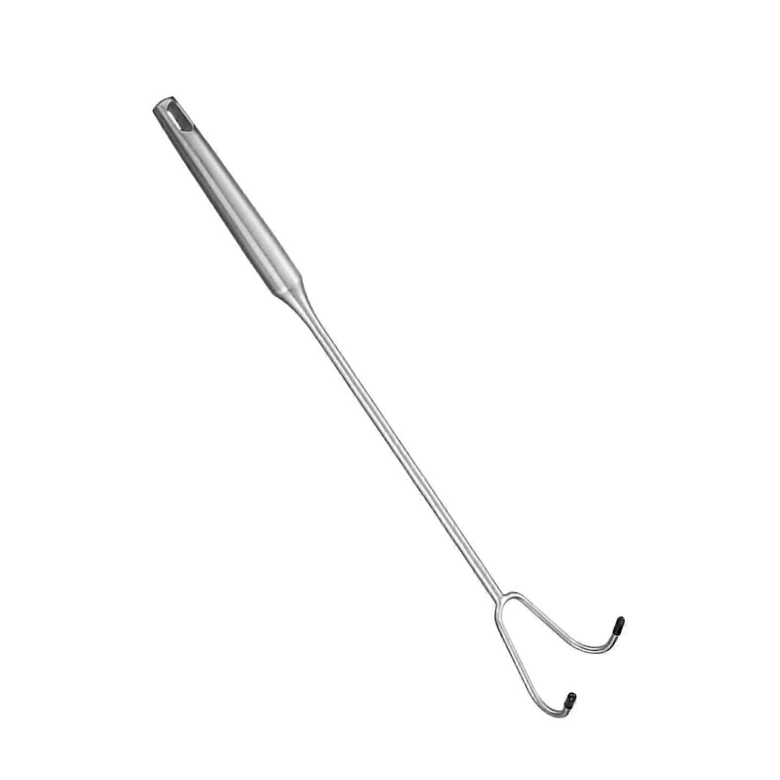 BBQ Meat Turner Hooks Stainless Steel Easy to Clean Grill Tool Multipurpose for Steaks and Vegetables Ref: 1624