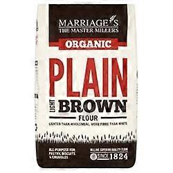 W H Marriage Organic Light Brown Plain 1000g
