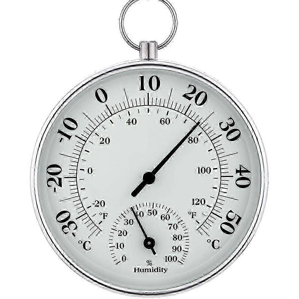 Wireless Indoor Thermometer and Hygrometer with Humidity Gauge Meter, Ideal for Wall, Table or Car Home Decoration with Hanging Chain