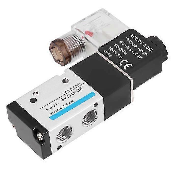 3-way 2-position solenoid valve, 1 piece, pneumatic type suitable for certain brand, G1/4, operating pressure range 0.15 to -0.8 MPa