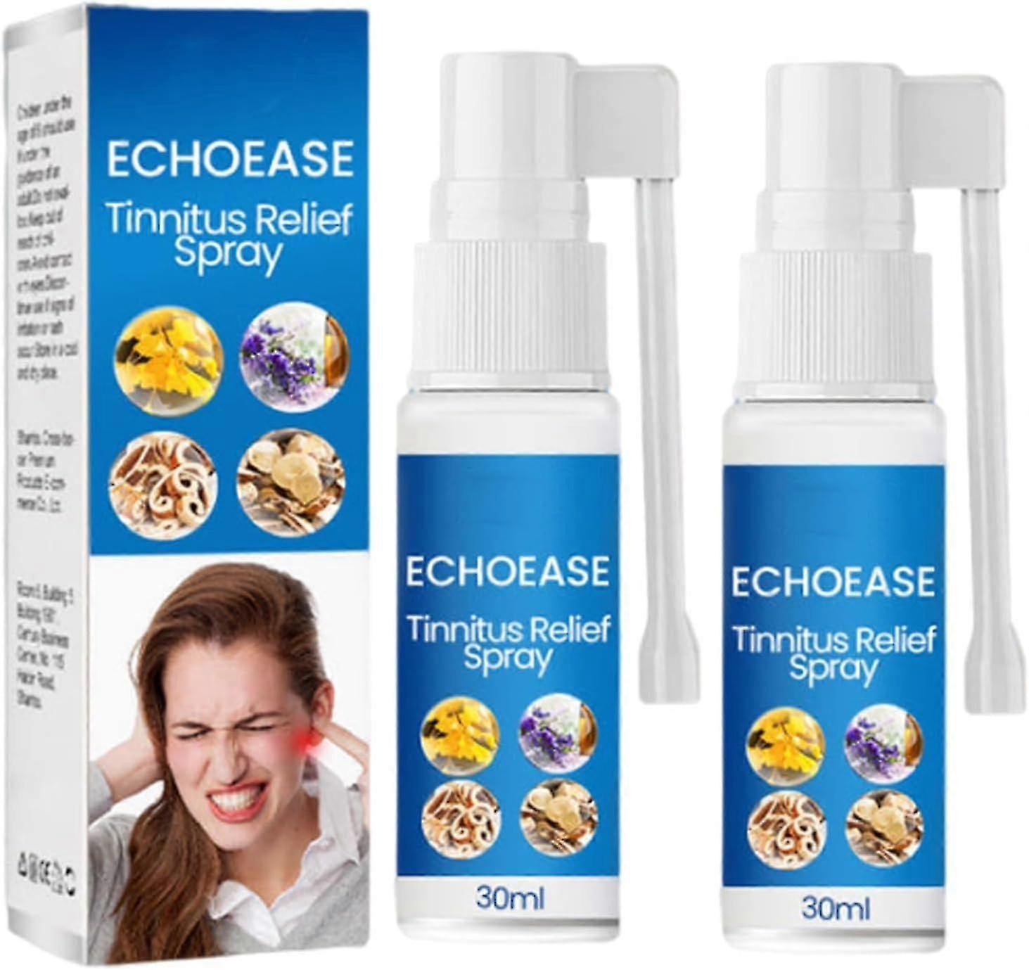 Echo Ease Tinnitus Relief Spray, Ear Care Spray, Εμβοές Relief for Ringing Ears, Tinnidrop Tinnitus Relief Spray, ανακουφίζει από τις εμβοές αυτιών πίσω