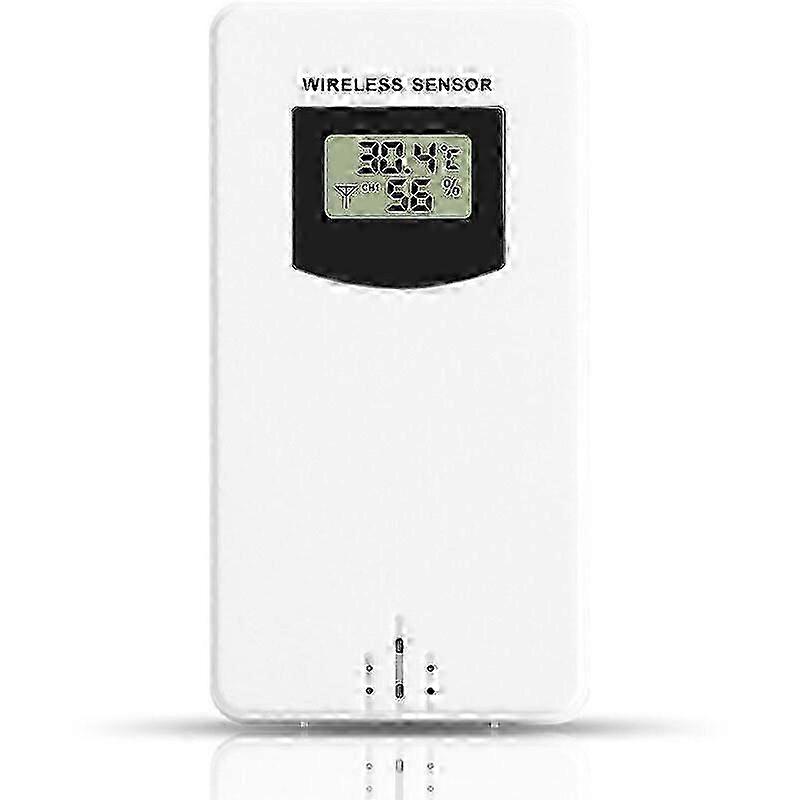 Wireless Outdoor Temperature Sensor Probe, Weather Station Replacement Accessory, Neutral White