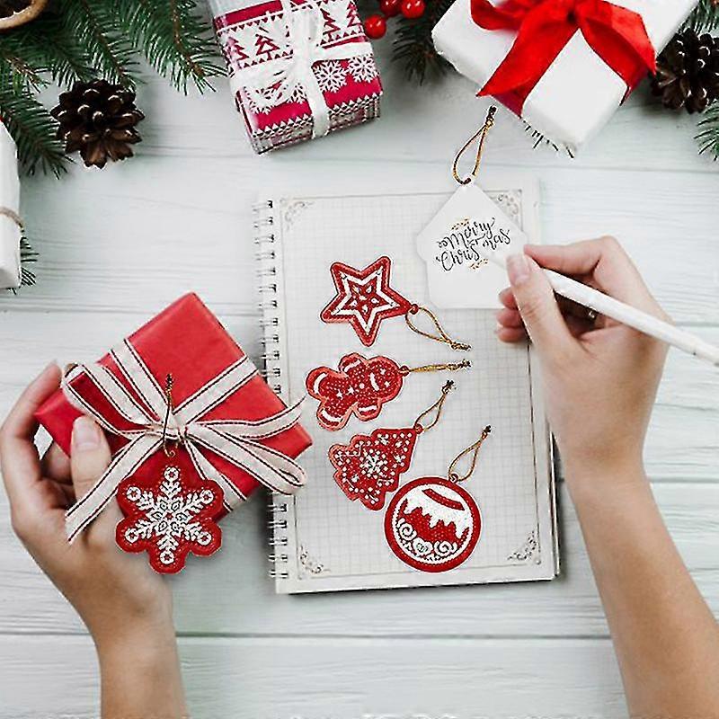 DIY 5D Diamond Painting Christmas Tree Pendant Hanging Ornament Decoration Craft
