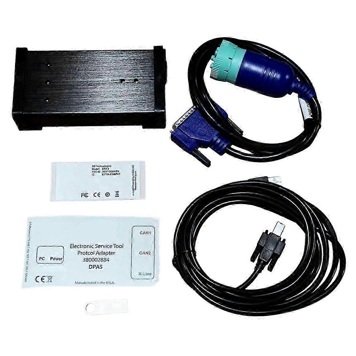 Truck Tool Dpa5 V8.6 For New Electronic Tool K-line Cable Est Engineering 5 V8.6 Support J2534 Truc